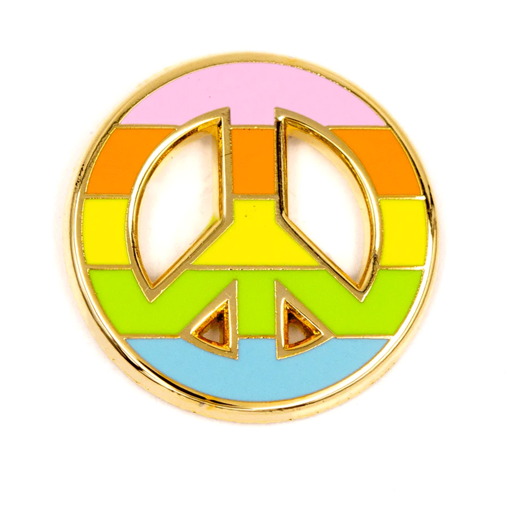Fashion Accessories, These are Things, Enamel Pin, Accessories, Unisex, 650307, Rainbow Peace